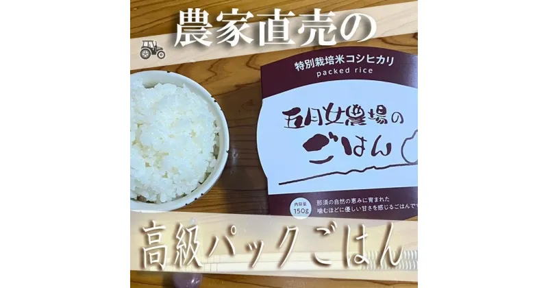 【ふるさと納税】【3か月定期便】農家直送のパックごはん☆五月女農場のごはん（150g×20個） | お米 こめ 白米 食品 加工食品 人気 おすすめ 送料無料