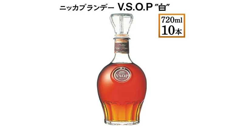 【ふるさと納税】ニッカブランデー V.S.O.P″白″　720ml×10本※着日指定不可